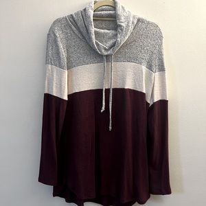 NEW Market & Spruce Cowlneck Sweater Size L